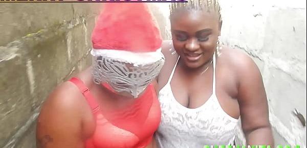  African Gift With Her Friend Attended A Christmas Partyarty In The Farm And Got Fucked